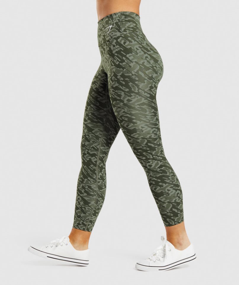 Women's Gymshark Training Leggings Green | NZ 2RACSK